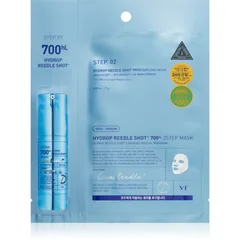 VT Cosmetics Hydrop Reedle Shot 700hL 2 Step Mask tiefenwirksame feuchtigkeitsspendende Maske für eine zwei-Phasen-Hautpflege