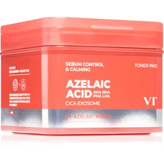 VT Cosmetics Azelaic Acid Sebum Control & Calming Toner Pad tonisierende Pads zum nähren und Feuchtigkeit spenden