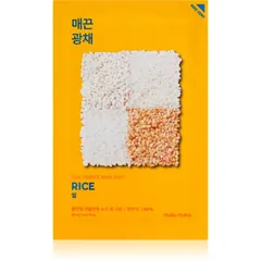 Holika Holika Pure Essence Rice vitalisierende textile Maske zum Aufhellen der Haut