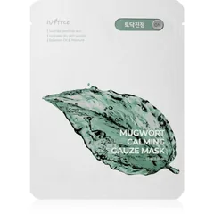 Isntree Real Mugwort Beruhigende Tuchmaske für empfindliche und irritierte Haut .