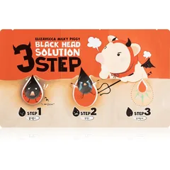 Elizavecca Milky Piggy 3 Step Black Head Solution Dreiphasen-Pflege gegen Mitesser .