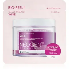 Neogen Dermalogy Bio-Peel+ Gauze Peeling Wine Peeling-Pads für das Gesicht strafft die Haut und verfeinert Poren .