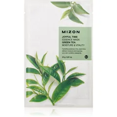 Mizon Joyful Time Green Tea Zellschichtmaske mit feuchtigkeitsspendender und revitalisierender Wirkung