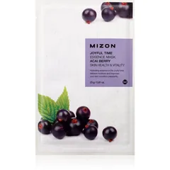 Mizon Joyful Time Acai Berry vitalisierende textile Maske zum Aufhellen der Haut