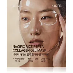 Nacific Rice + Pepta Collagen Gel Mask Feuchtigkeitsspendende Tuchmaske für klare und glatte Haut .