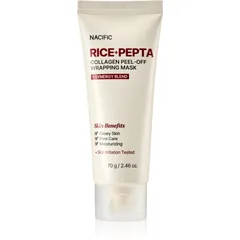 Nacific Rice + Pepta Collagen Peel-off Wrapping Mask feuchtigkeitsspendende Gesichtsmaske zum vereinheitlichen der Hauttöne