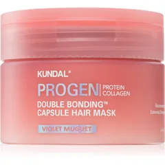 KUNDAL Progen Double Bonding Capsule Hair Mask erneuernde Maske für geschädigtes Haar mit Duft Violet Muguet