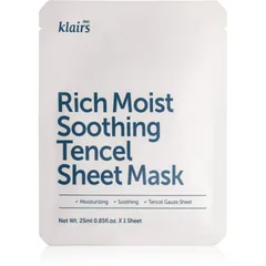 Dear Klairs Rich Moist Soothing Tencel Sheet Mask Beruhigende Tuchmaske mit feuchtigkeitsspendender Wirkung