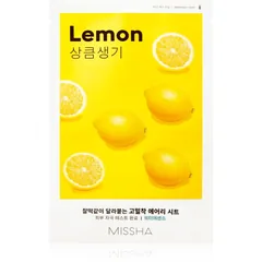 Missha Airy Fit Lemon vitalisierende textile Maske zum Aufhellen der Haut