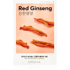 Missha Airy Fit Red Ginseng Zellschichtmaske mit feuchtigkeitsspendender und revitalisierender Wirkung