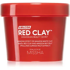 Missha Amazon Red Clay™ reinigende Maske zur Reduktion von Hauttalg und zur Verkleinerung der Poren mit Ton