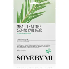 Some By Mi Clinical Solution Teatree Calming Care Mask Beruhigende Tuchmaske für problematische Haut, Akne