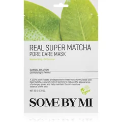 Some By Mi Clinical Solution Super Matcha Pore Care Mask pflegende Tuchmaske für das Verfeinern der Poren und ein mattes Aussehen der Haut