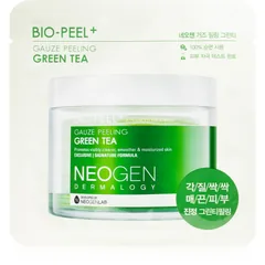 Neogen Dermalogy Bio-Peel+ Gauze Peeling Green Tea Peeling-Pads für das Gesicht für hydratisierte und strahlende Haut .