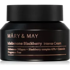 Mary&May Idebenone + Blackberry Complex Intensive Total Care Cream feuchtigkeitsspendende Creme für strahlenden Glanz mit Antifalten-Effekt