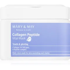 Mary&May Collagen Peptide Vital Mask Tuchmasken-Set mit Antifalten-Effekt .