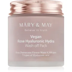Mary&May Rose Hyaluronic Hydra Wash off Pack intensiv feuchtigkeitsspendende Gesichtsmaske mit beruhigender Wirkung