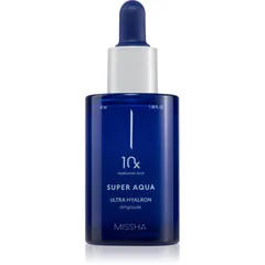 Missha Super Aqua 10x Ultra Hyalron Ampoule Intensives Feuchtigkeitsspendendes Gesichtsserum mit beruhigender Wirkung