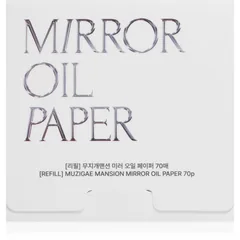 MUZIGAE MANSION Mirror Oil Paper Refill Mattierende Papierblättchen Ersatzfüllung .