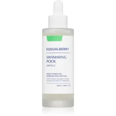 EQQUALBERRY Swimming Pool Ampoule intensives, hydratisierendes Serum mit beruhigender Wirkung