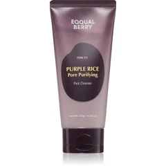 EQQUALBERRY Purple Rice Pore Purifying Pack Cleanser Tiefenreinigungsschaum mit Peeling-Wirkung