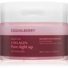 EQQUALBERRY Collagen Pore-Tight Up Gel Toner Pads tonisierende Pads zum verkleinern der Poren .