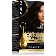 Syoss Oleo Intense Permanent-Haarfarbe mit Öl Farbton 2_10 Black Brown