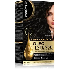 Syoss Oleo Intense Permanent-Haarfarbe mit Öl Farbton 1_10 Intense Black