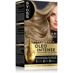 Syoss Oleo Intense Permanent-Haarfarbe mit Öl Farbton 8_05 Beige Blond