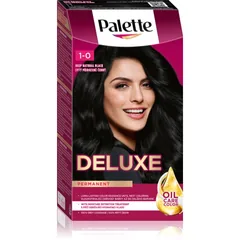 Schwarzkopf Palette Deluxe Permanent-Haarfarbe Farbton 1-0 Deep Natural Black