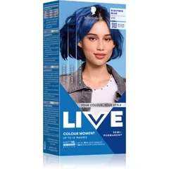 Schwarzkopf LIVE Ultra Brights or Pastel semi-permanente Haarfarbe Farbton 095 Electric Blue