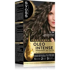 Syoss Oleo Intense Permanent-Haarfarbe mit Öl Farbton 5_54 Ashy Light Brown