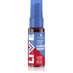 Schwarzkopf LIVE Drops abwaschbare farbige Schatten Farbton Fiery Red