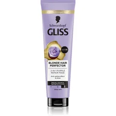Schwarzkopf Gliss Blonde Hair Perfector regenerierende Maske für die Haare für blondiertes Haar oder Strähnchen