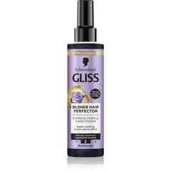 Schwarzkopf Gliss Blonde Hair Perfector Conditioner ohne Ausspülen neutralisiert gelbe Verfärbungen