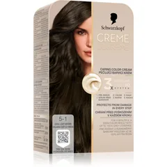 Schwarzkopf Creme Supreme Permanent-Haarfarbe Farbton 5-1 Cool Light Brown