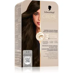 Schwarzkopf Creme Supreme Permanent-Haarfarbe Farbton 4-0 Natural Brown