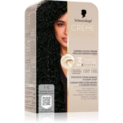 Schwarzkopf Creme Supreme Permanent-Haarfarbe Farbton 1-0 Natural Black