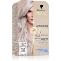 Schwarzkopf Creme Supreme Permanent-Haarfarbe Farbton 10-55 Cool Silverblond