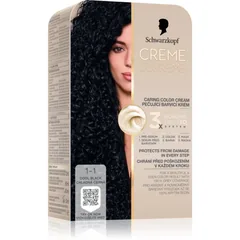 Schwarzkopf Creme Supreme Permanent-Haarfarbe Farbton 1-1 Cool Black