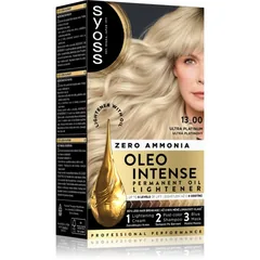 Syoss Oleo Intense Permanent-Haarfarbe zur Aufhellung der Haarfarbe Farbton 13_00 Ultra Platinum