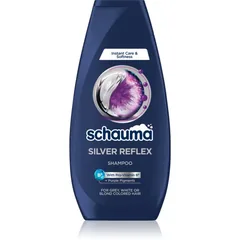 Schwarzkopf Schauma Silver Reflex Shampoo zum Neutralisieren von Gelbstich für blondiertes Haar oder kaltblonde Strähnchen
