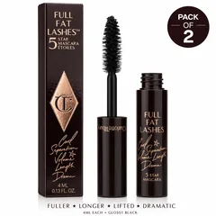 Charlotte Tilbury Full Fat 5 Star Mini Mascara - Glossy Black Pack of 2